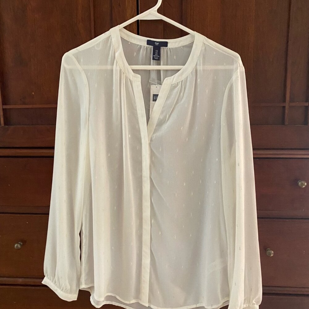 New Gap Brand Off-white colored blouse